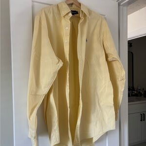 Polo by Ralph Lauren butter yellow vintage button up shirt
